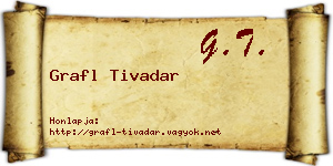 Grafl Tivadar névjegykártya